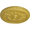 Ekena Millwork Kirke Ceiling Medallion (Fits Canopies up to 3 3/4"), Hand-Painted Rich Gold, 15 3/4"OD x 5/8"P CM16KIRGS - alternate 2